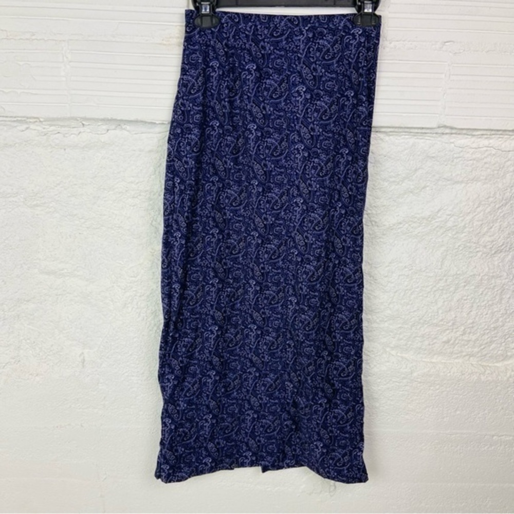 Fashion Bug stretch purple Paisley Maxi Skirt size 18/20